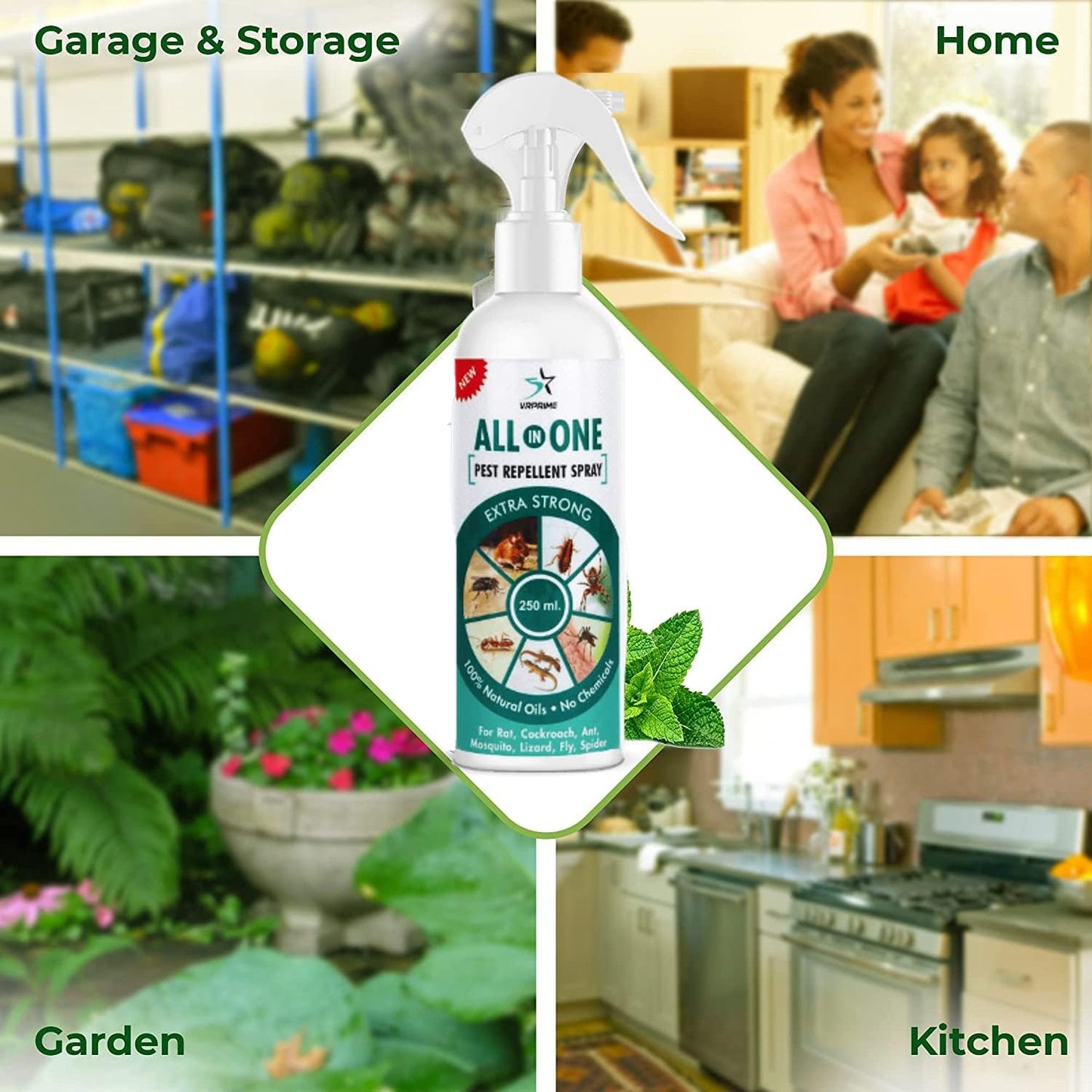 Indoor Pest Control Spray – Effective Against Cockroaches & Bedbugs, Safe & Natural
