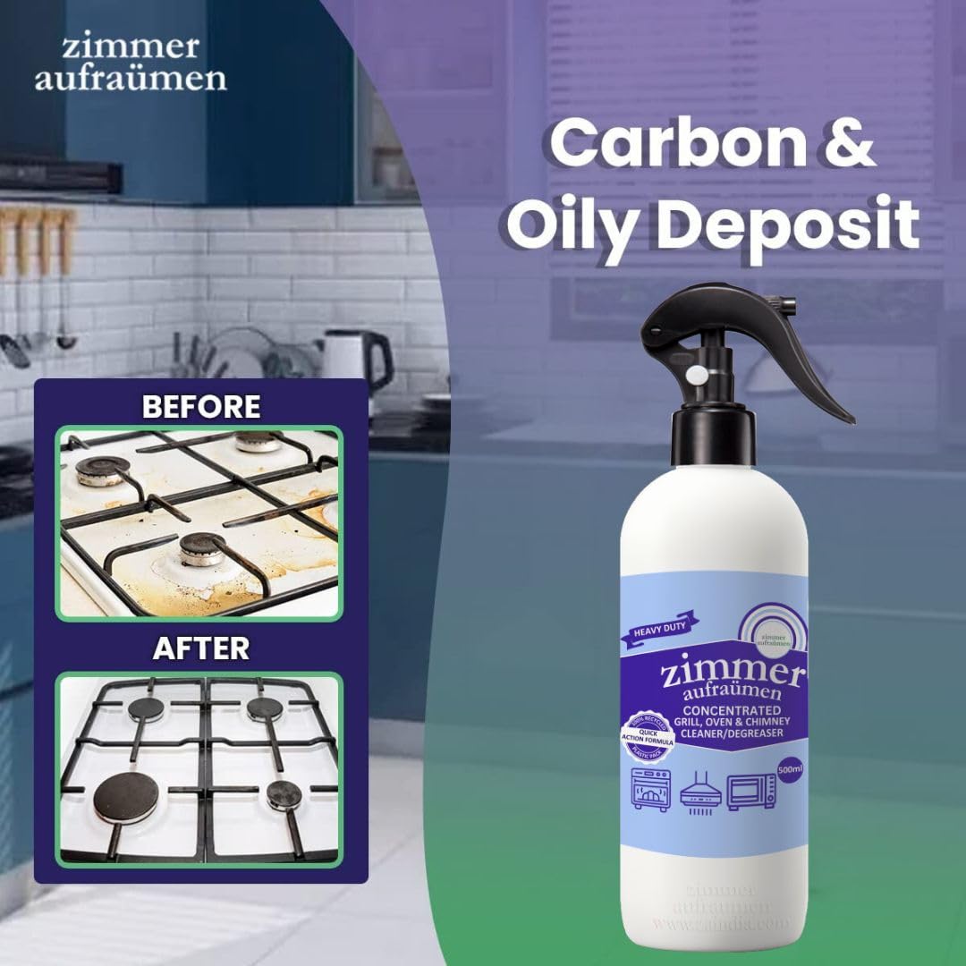 Heavy-Duty Grease & Dirt Cleaner – Effortless Kitchen & Griddle Cleaning