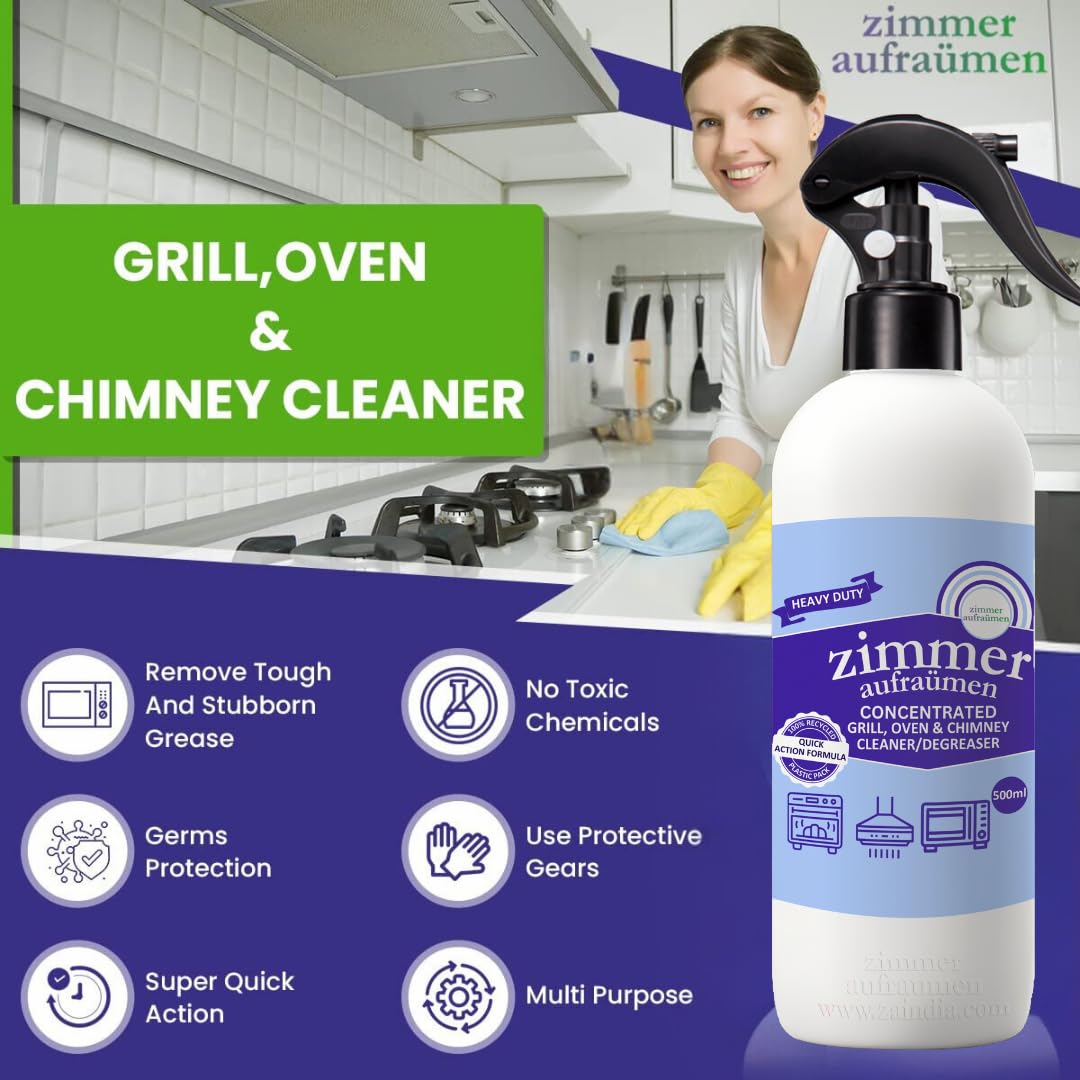 Heavy-Duty Grease & Dirt Cleaner – Effortless Kitchen & Griddle Cleaning