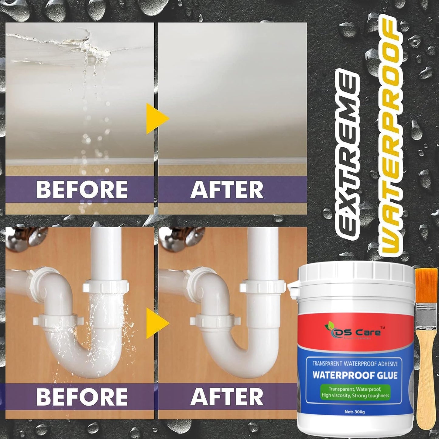 Transparent Waterproof Seal – Instant Leak Fix & Long-Lasting Protection