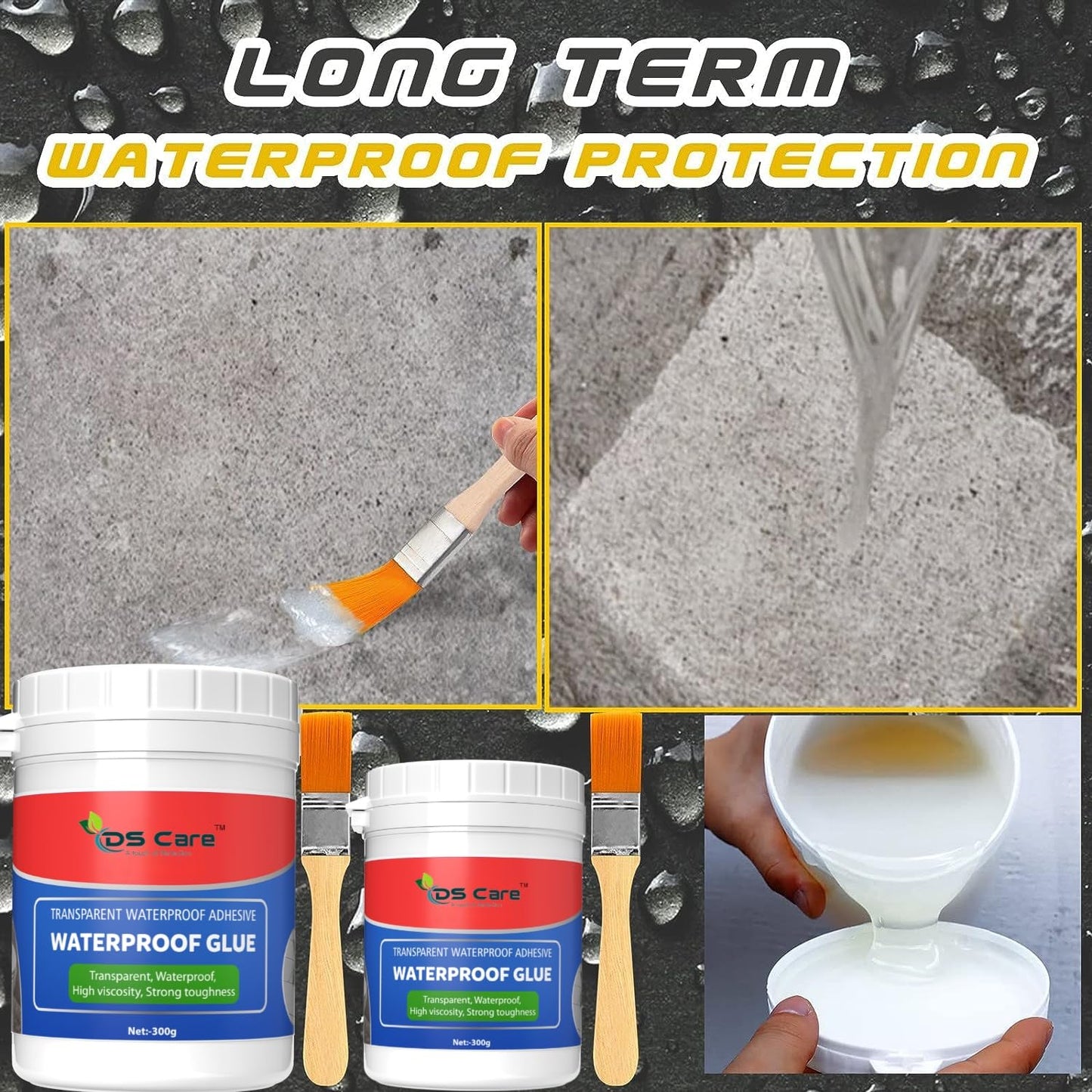 Transparent Waterproof Seal – Instant Leak Fix & Long-Lasting Protection